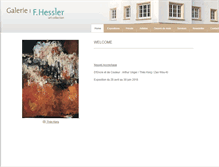 Tablet Screenshot of galeriefhessler.lu
